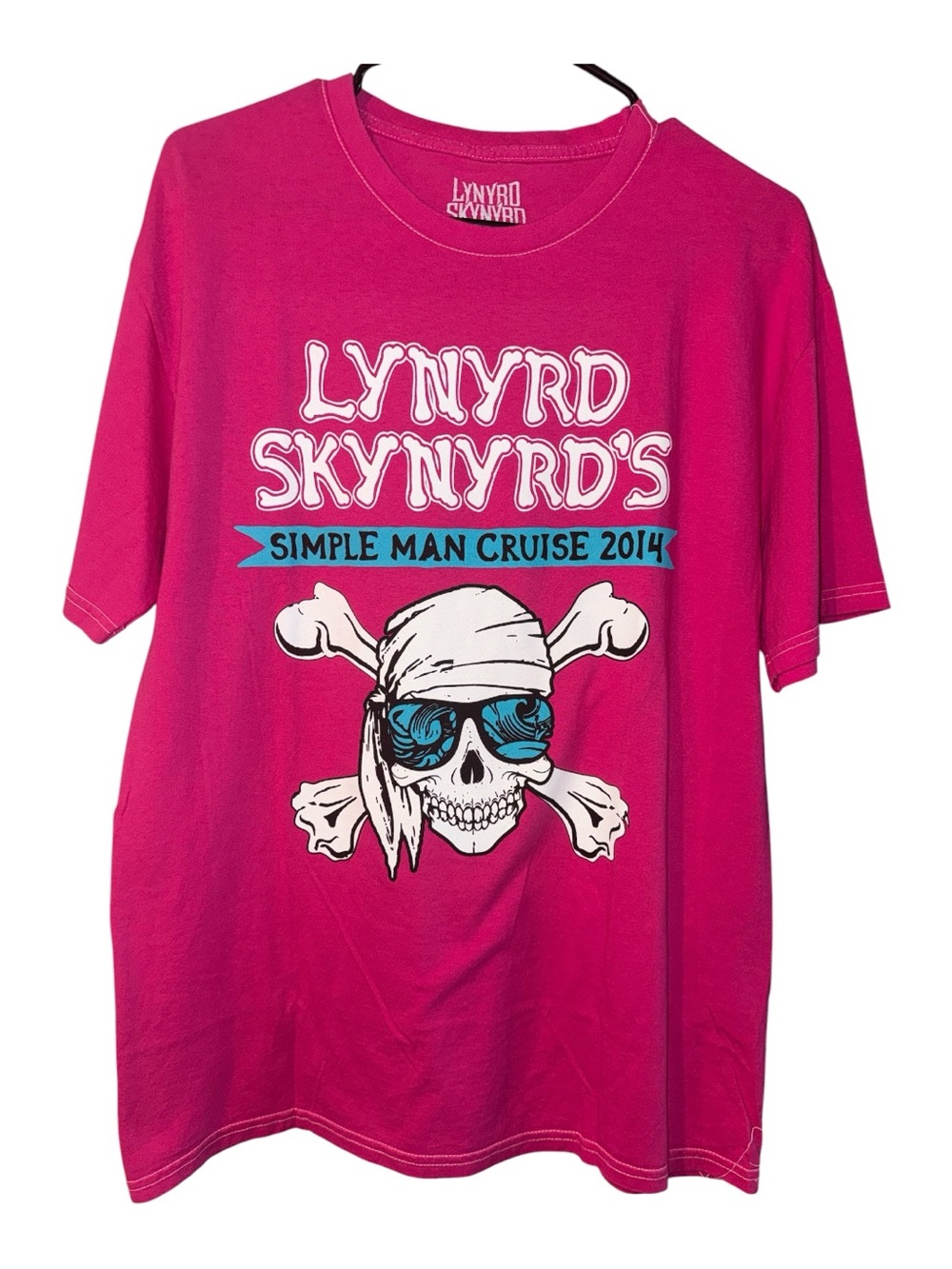 Lynyrd Skynyrd Pink Simple Man Graphic Tee, Size Large, NWOT